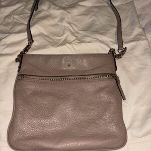 Kate Spade Beige Leather Crossbody Bag